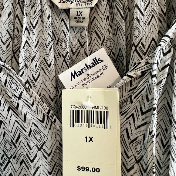 Lucky Brand Silk Blouse - Sz 1X (NWT) - Picture 3 of 9